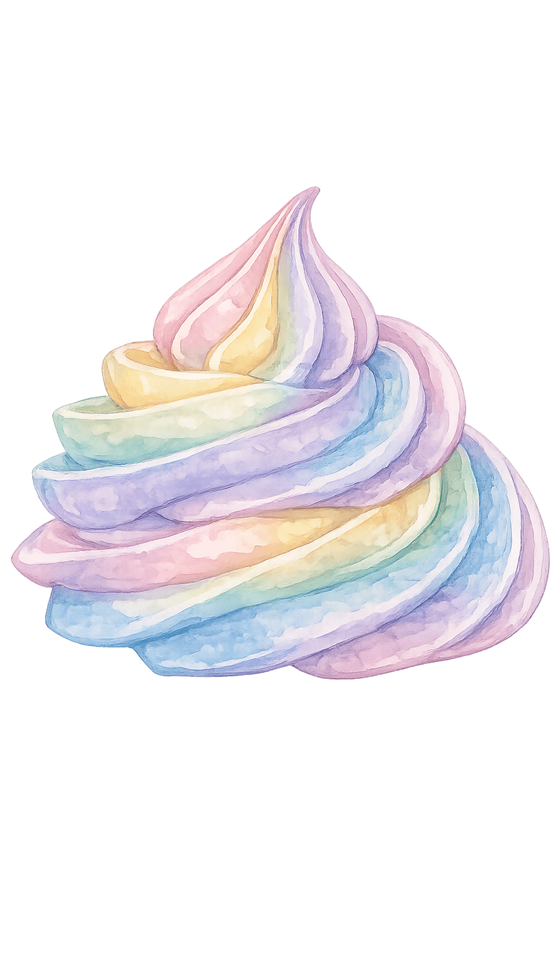 Rainbow meringue